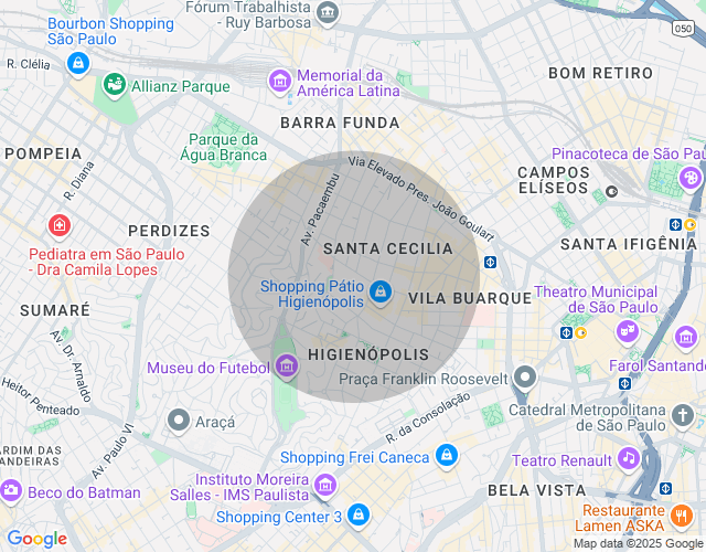 Imóvel no mapa