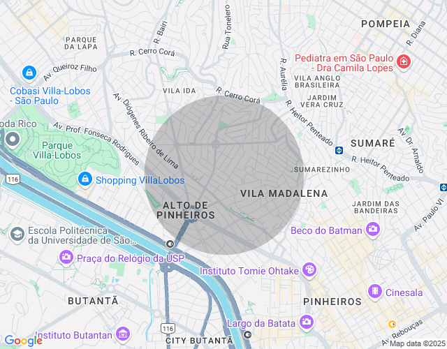 Imóvel no mapa