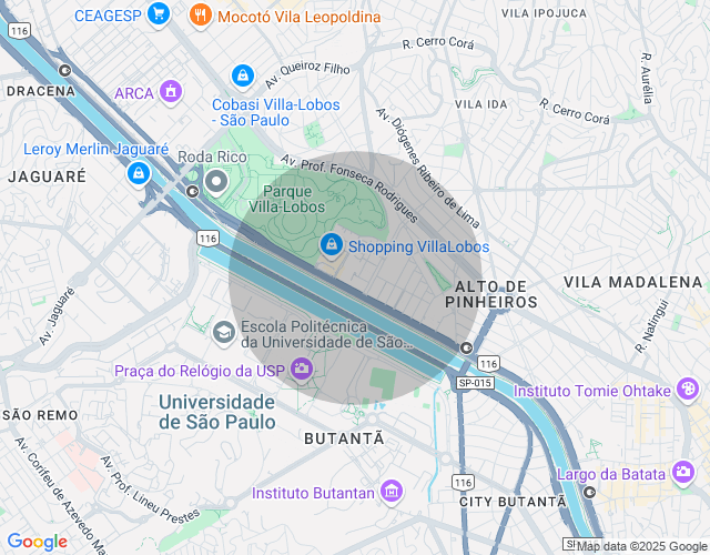 Imóvel no mapa