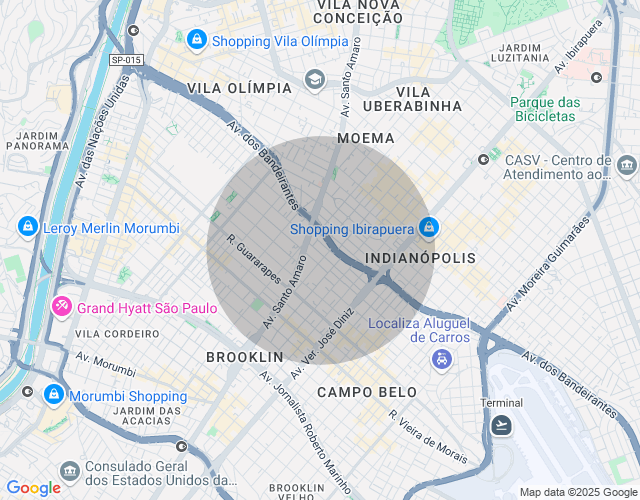 Imóvel no mapa