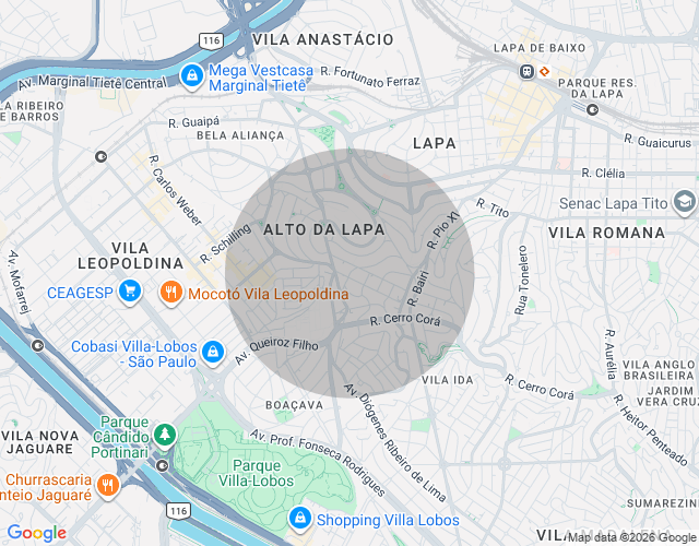 Imóvel no mapa