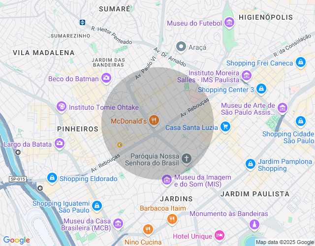 Imóvel no mapa