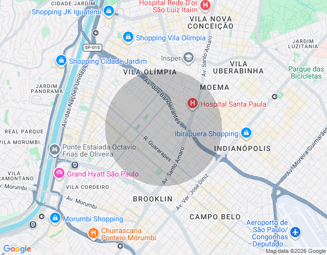 Imóvel no mapa