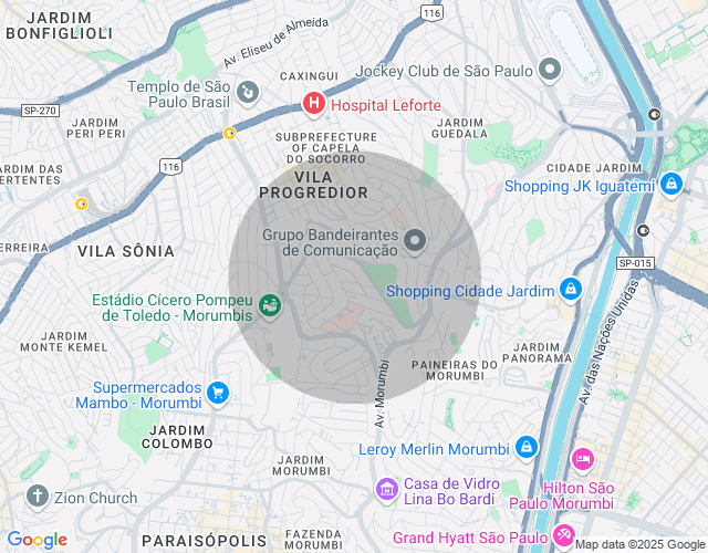 Imóvel no mapa