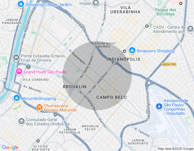 Imóvel no mapa