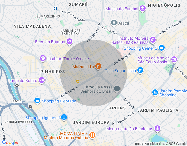 Imóvel no mapa