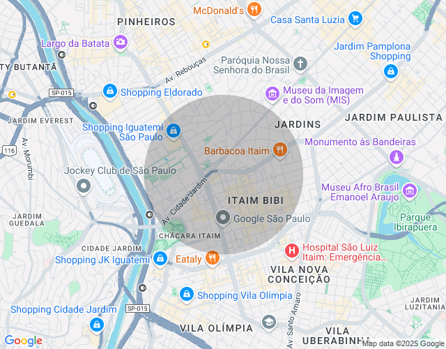 Imóvel no mapa