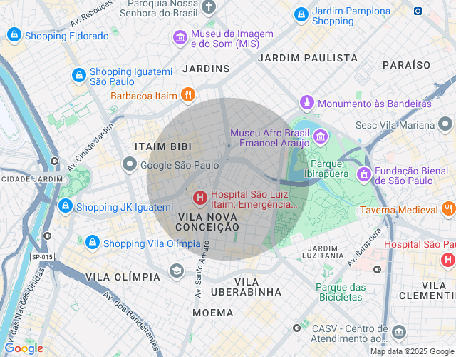 Imóvel no mapa