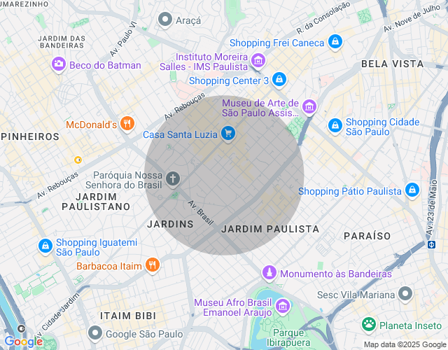Imóvel no mapa
