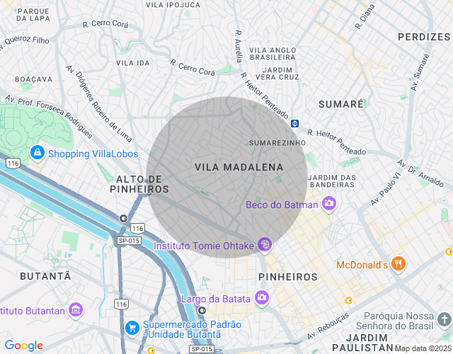 Imóvel no mapa