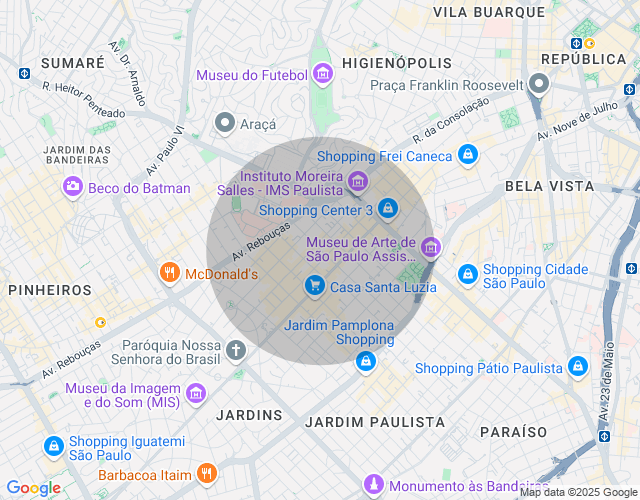 Imóvel no mapa