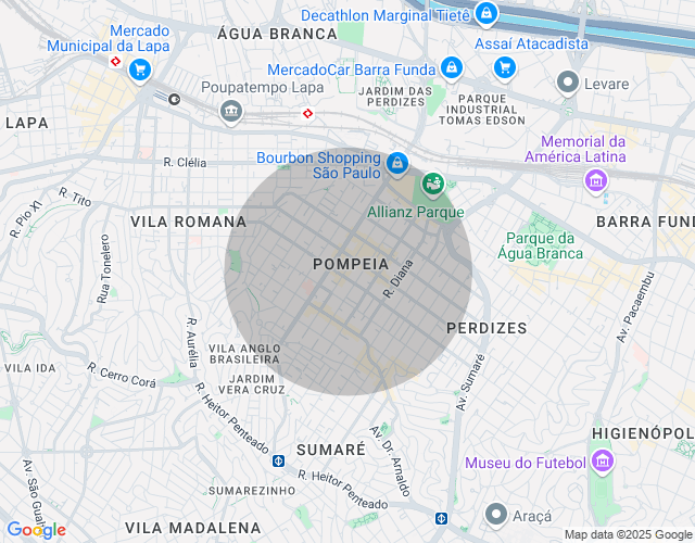 Imóvel no mapa