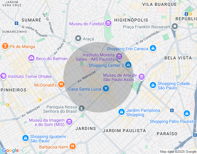 Imóvel no mapa