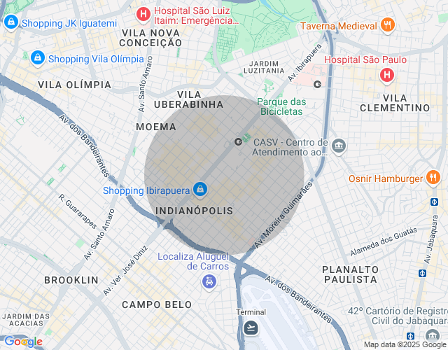 Imóvel no mapa