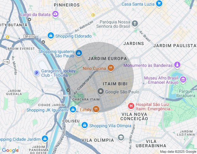 Imóvel no mapa