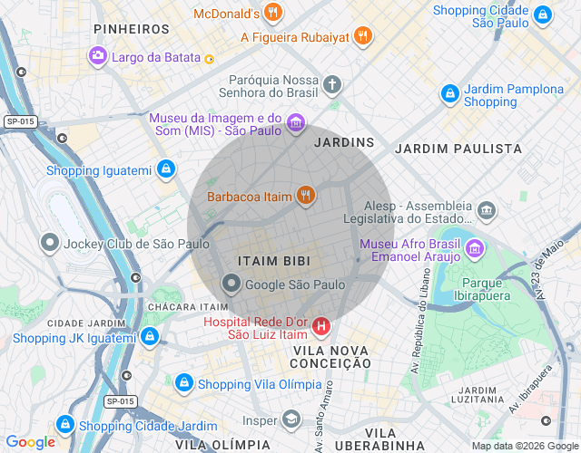 Imóvel no mapa