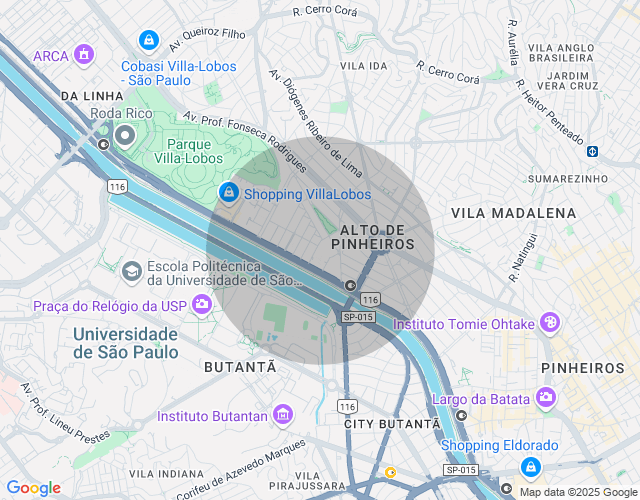 Imóvel no mapa
