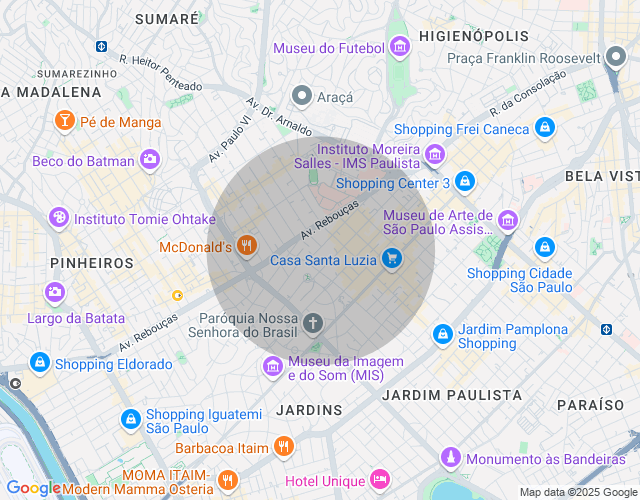 Imóvel no mapa