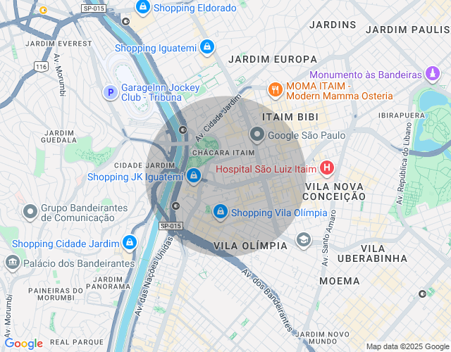 Imóvel no mapa