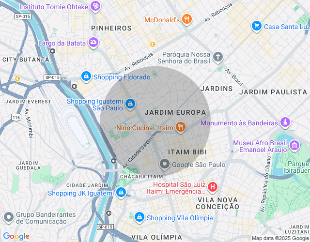 Imóvel no mapa