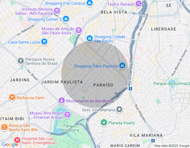 Imóvel no mapa