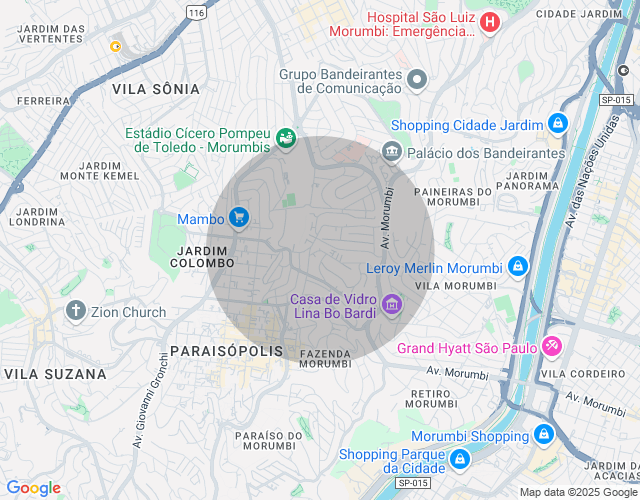 Imóvel no mapa