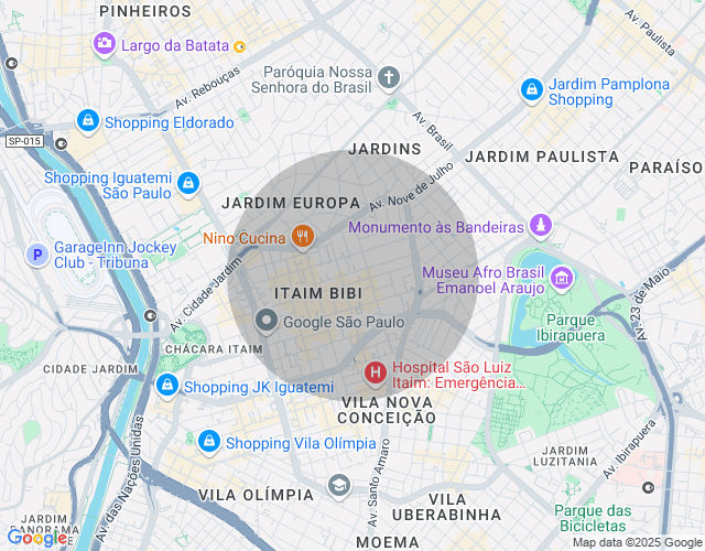 Imóvel no mapa