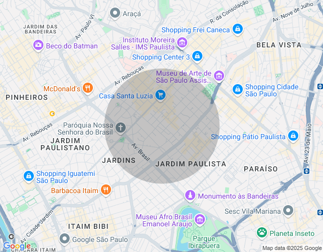 Imóvel no mapa