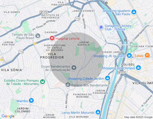 Imóvel no mapa