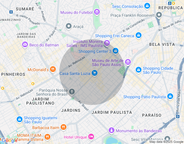 Imóvel no mapa