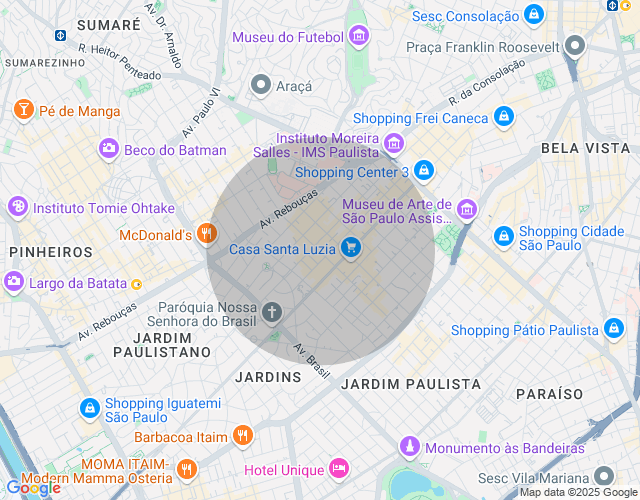 Imóvel no mapa