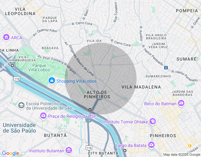Imóvel no mapa