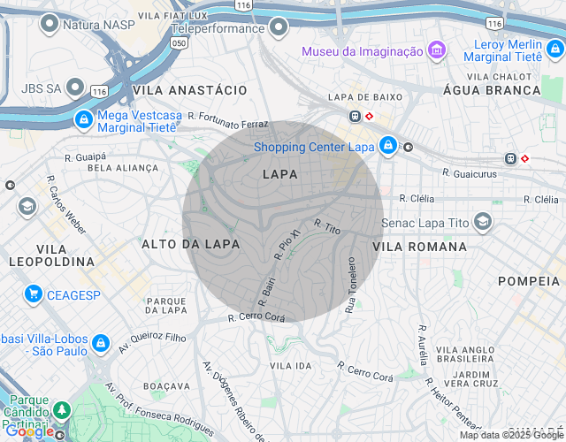 Imóvel no mapa