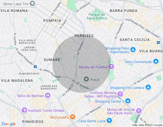 Imóvel no mapa