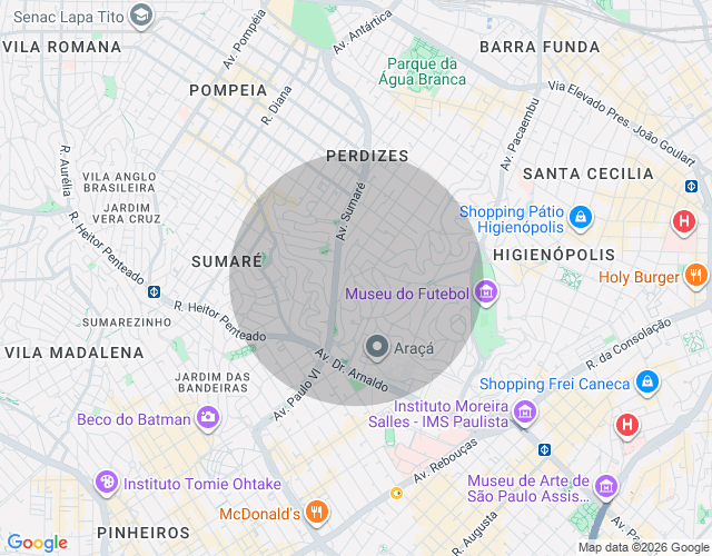 Imóvel no mapa