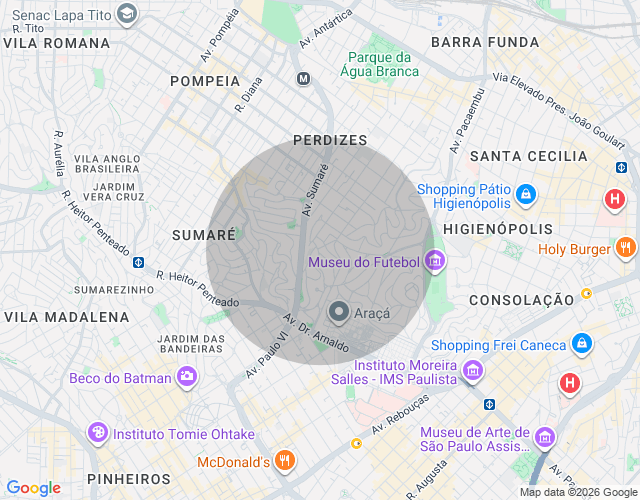 Imóvel no mapa