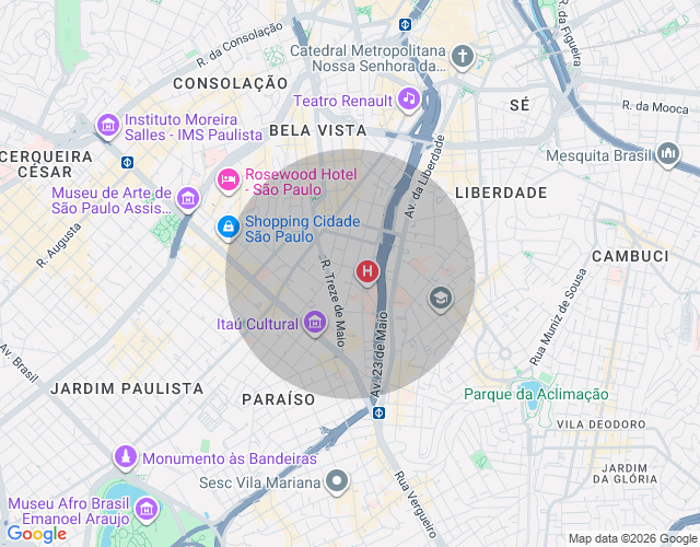 Imóvel no mapa