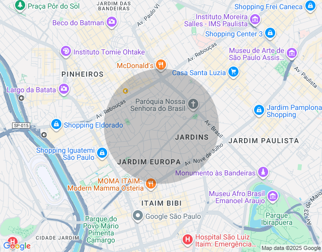Imóvel no mapa