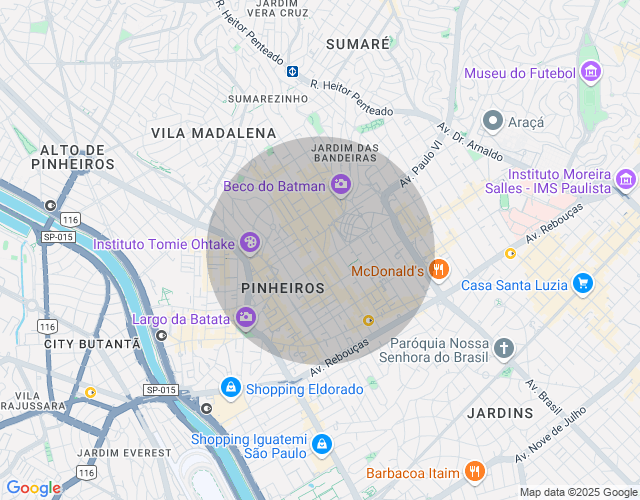 Imóvel no mapa