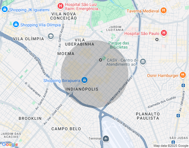 Imóvel no mapa