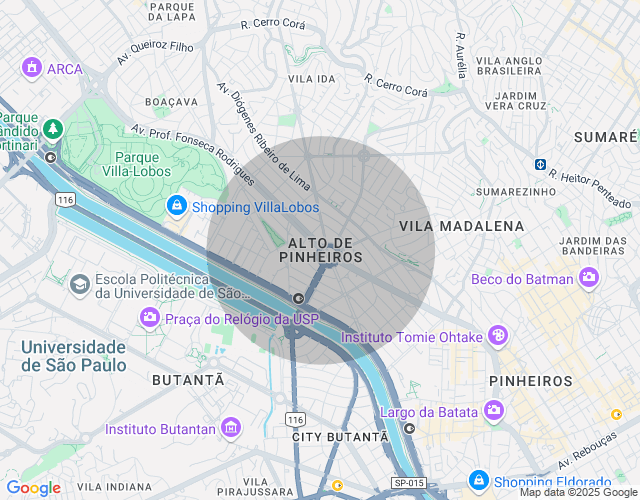 Imóvel no mapa