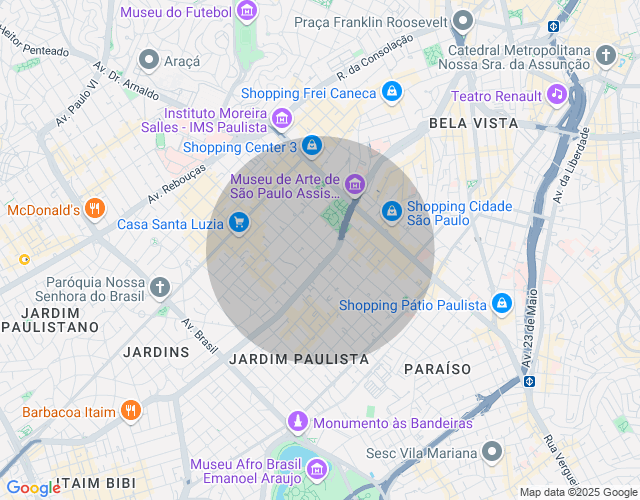 Imóvel no mapa