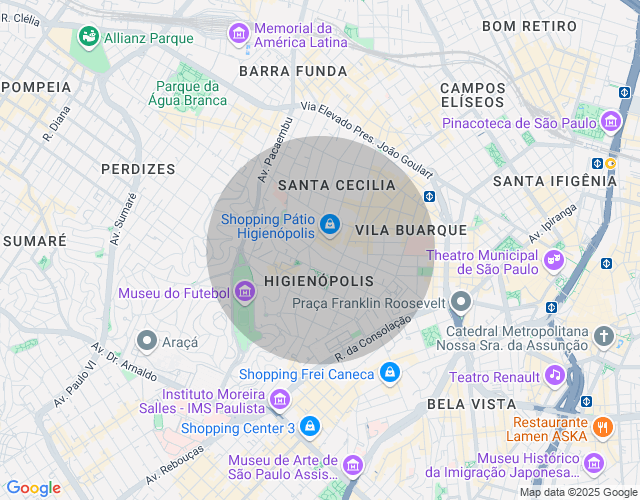 Imóvel no mapa