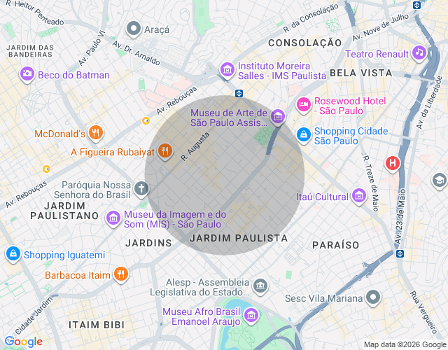 Imóvel no mapa
