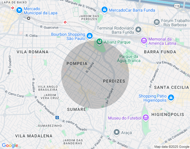 Imóvel no mapa