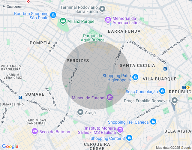 Imóvel no mapa