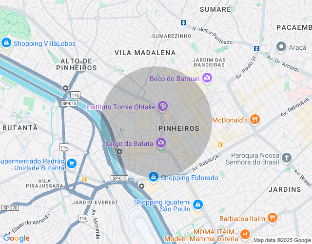 Imóvel no mapa