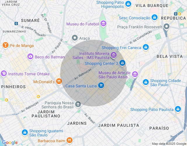 Imóvel no mapa