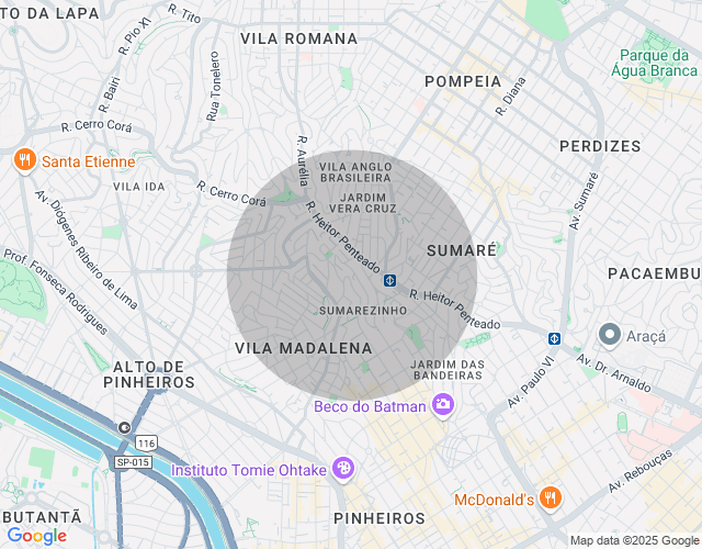 Imóvel no mapa