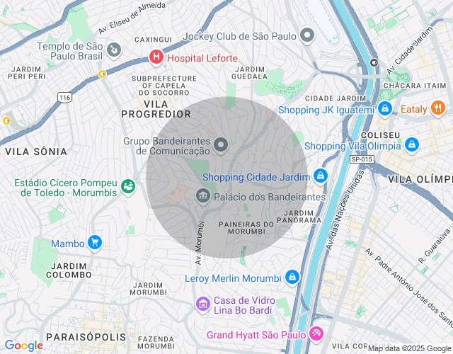 Imóvel no mapa